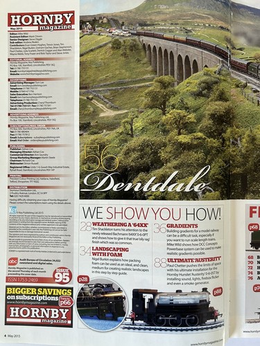 Hornby Magazine Aisthorpe 1950s Lincolnshire Modelled In O Gauge May 2015 - Picture 2 of 3