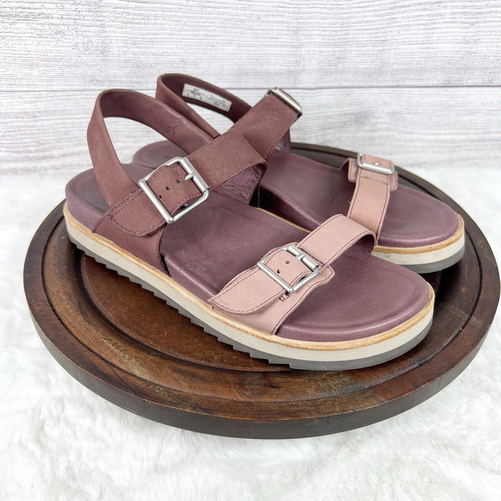 Scarpe sandali da passeggio Merrell Juno Maroon J002814 Rouge Fonce Sling Back taglia 8