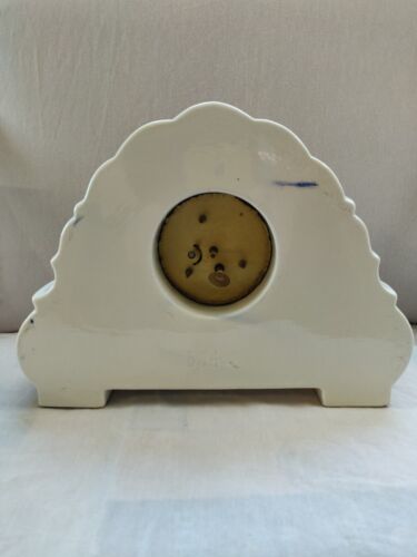 Antique Delfts Handpainted Mantle Clock West Germany Mercedes NOT RUNNING - Picture 4 of 18