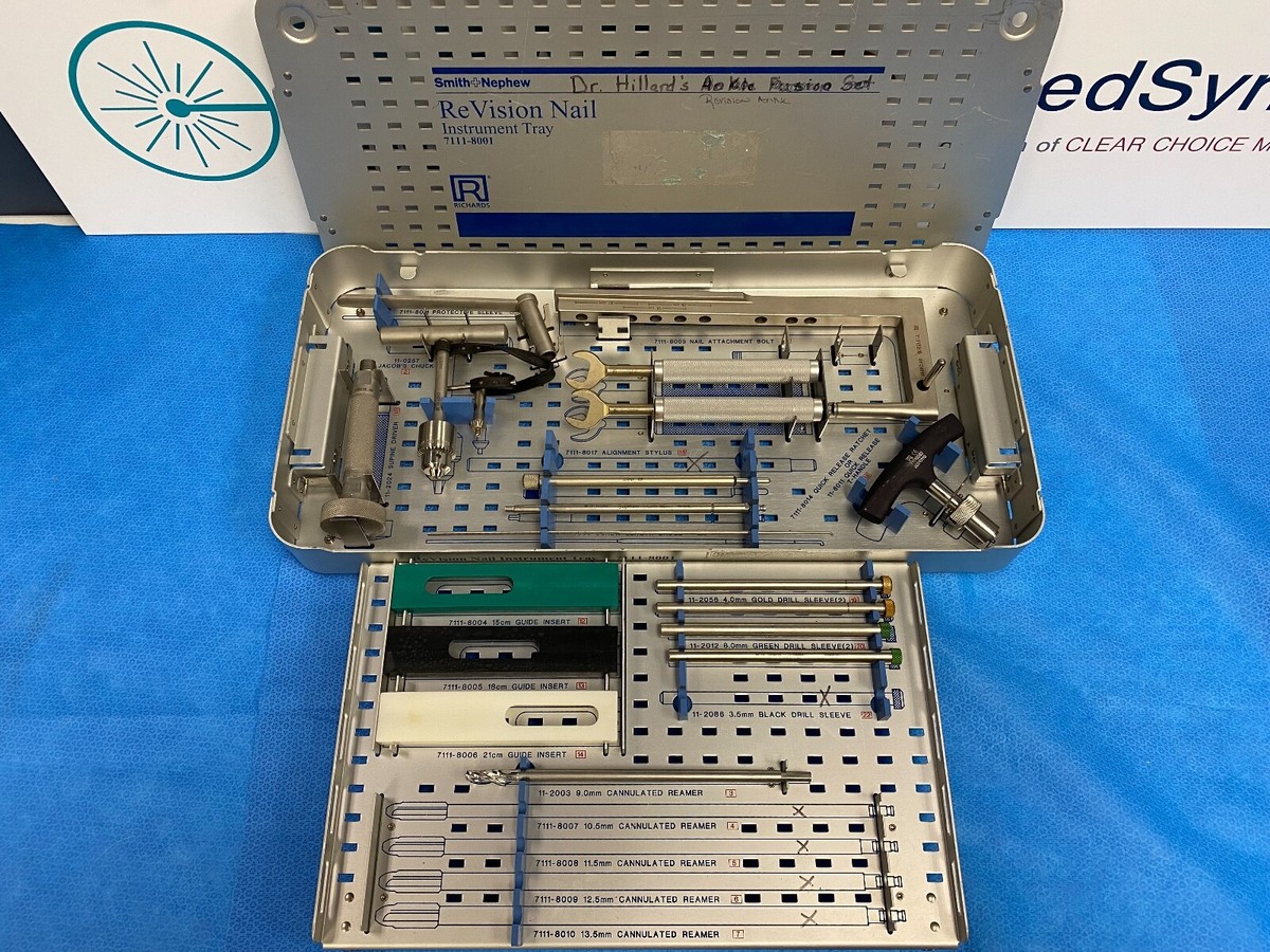 Smith & Nephew Revision Instrument Tray 7111-8001 Orthopedic | eBay