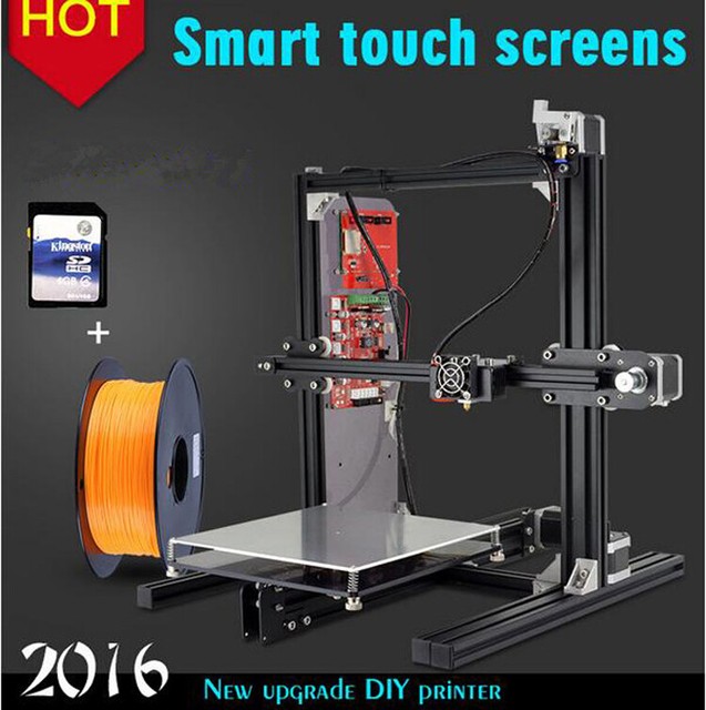Aluminum Metal Diy 3d Printer High Precision Large Printing Size With Free Gift