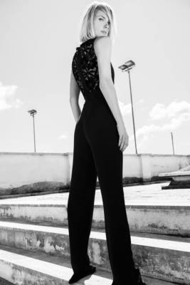 Edas tuta intera donna elegante cerimonia Camolia abito jumpsuit