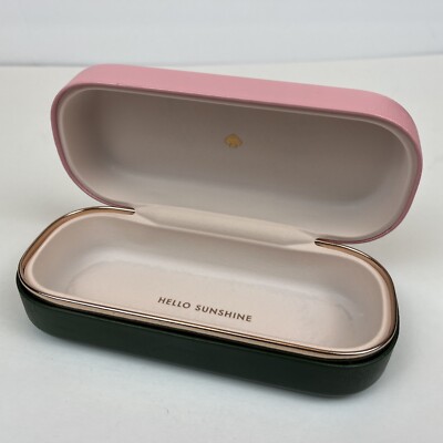 kate spade メガネケース Kate Spade Glasses Case Pink Green Hard
