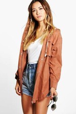 Boohoo Lois Utility Festival Jacket Uk M/l Ln004 Dd 09