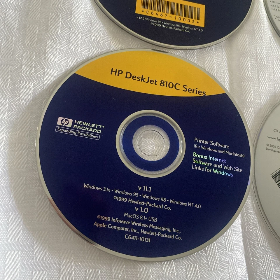 HP DeskJet 630C, 3840 & 810C + officejet 6100 Series CDs Free Shipping - Image 2 of 4
