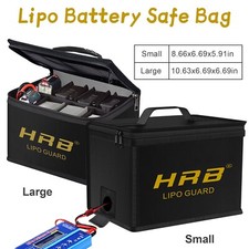 2pcs Lipo Battery Bag Guard Fireproof Explosionproof Sack For Charge Storage