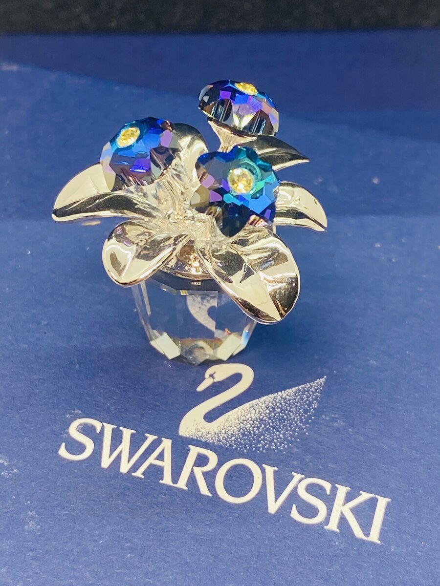 Rare Swarovski Crystal Memories - Primula Flowers - Rhodium Rare Swarovski Crystal Memories - Primula Flowers - Rhodium