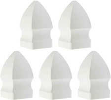 5 PIECES 1 1/2 Vinyl PICKET FENCE POST CAP P...