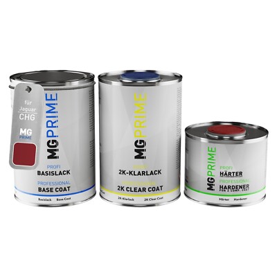Autolack Dose Set für Jaguar CHG JBC2077 Chilli Red Pearl Basis 2K Klarlack 2,5L