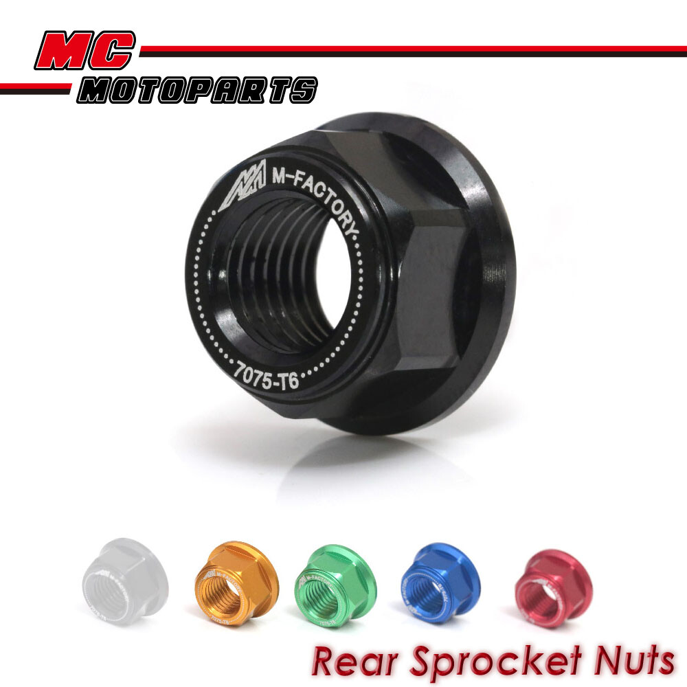 CNC Aluminium Sprocket Nut Kit Set For Kawasaki ZX-12R B1-B6F