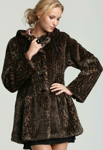 Free People About Town Hooded Coat Faux 