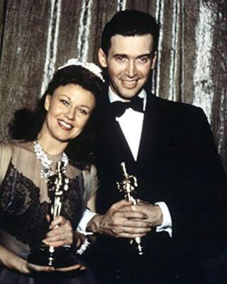 James Stewart 1941 Oscar's with Ginger Rogers 16x20 inch Poster