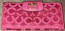 Coach Madison Op Art Slim Envelope Wallet #41985 Melon