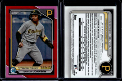 2024 Bowman Baseball Bowman Chrome Prospects Fuchsia Termarr Johnson /199