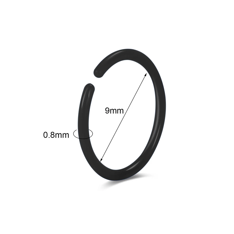 40Pcs/комплект цветной смолы кромки нос кольца обруч кликер хряща серьги ювелирные изделия - Изображение 3 из 4