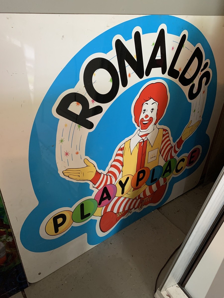 マクドナルド ロードサイン プレイプレイス 🍔 McDonald's Ronalds PlayPlace Sign From Actual Store | eBay