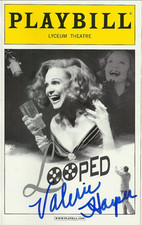 Valerie Harper signed Looped Playbill mtm