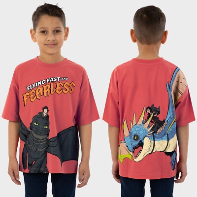How To Train Your Dragon T-Shirt | Jungen T-Shirt Ohnezahn | Kinder Dragon Tee