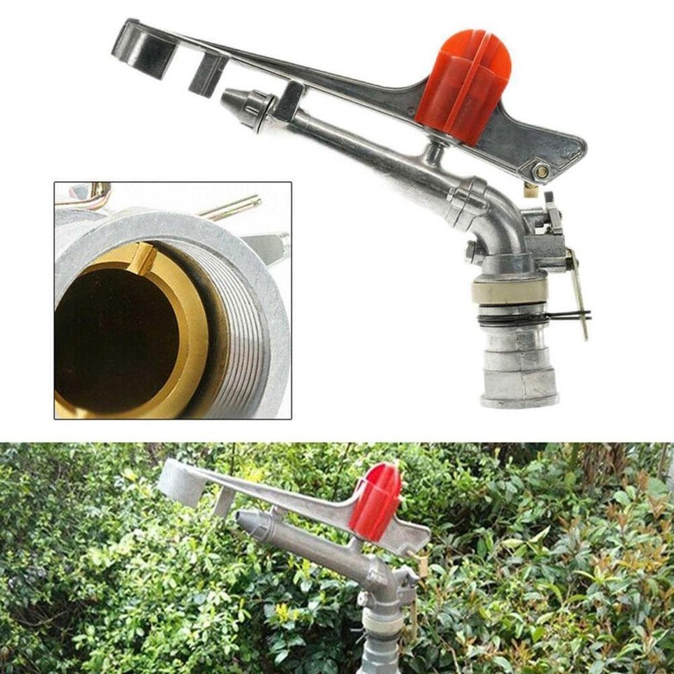 360° Adjustable Impact Sprinkler Large Area Water Irrigation Head Spray
