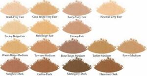 Youngblood Mineral Foundation Color Chart