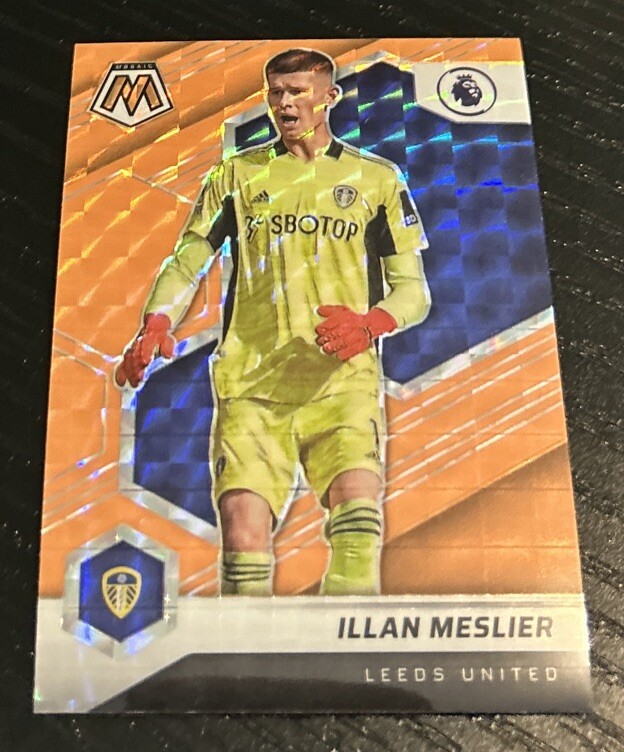 2021-22 Panini Mosaic Premier League Illan Meslier Orange Prizm