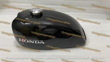 Honda CB 500 CB500T 500 Twin 1975-76 modello acciaio verniciato nero serbatoio benzina