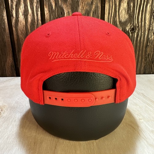 Houston Rockets Gorra Snapback Triple Roja Patente Mitchell and Ness HR Lana NBA - Imagen 4 de 14