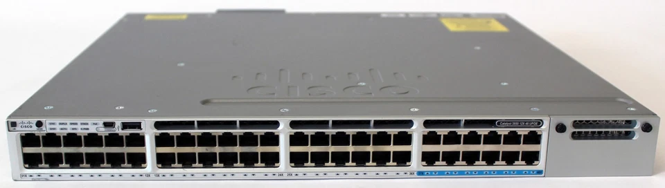 Cisco WS-C3850-12X48U-L 48x (12x MultiGB) UPoE RJ-45 1x Mod Slot Switch, Tested! - Image 3 of 4