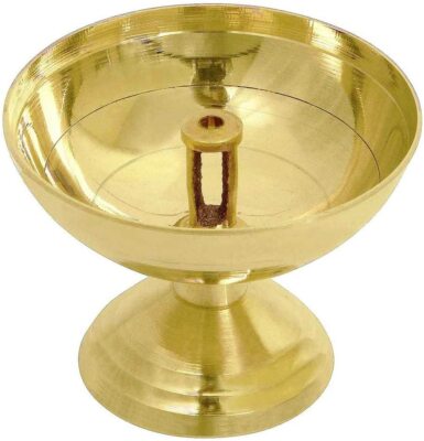 MESSING Diya Deepak Diva Akhand Jyot Laxmi Navratra Havan Puja religiöse Öllampe 