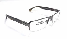 REPUBLICA “HABANA” Eyeglass Frames Half Rimless Eyeglasses 57-17-140 Gunmetal