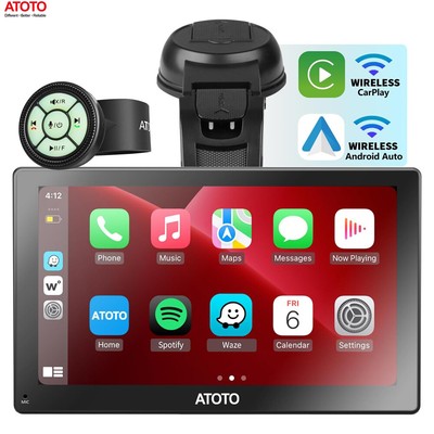 ATOTO 7inch Portable Car Radio Stereo Wireless CarPlay Android Auto Wifi Speaker