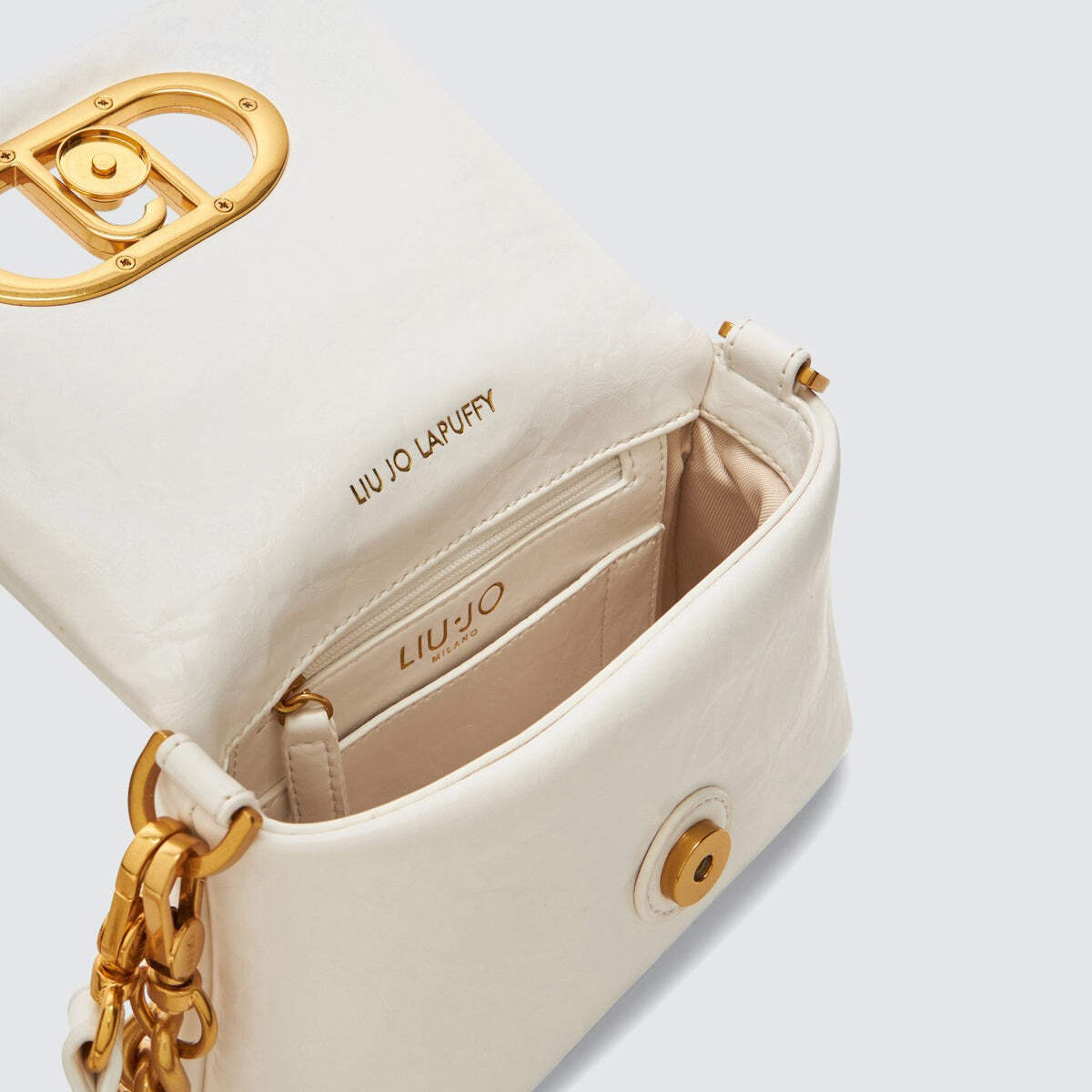 ショルダーバッグ・ポシェット LIU JO LAPUFFY LARGE SHOULDER BAG NEW Liu Jo - LaPuffy Off White Shoulder Bag - AA5269E0886