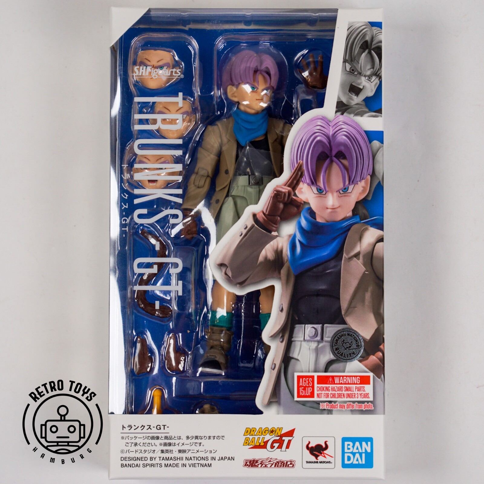 TRUNKS DRAGON BALL Z SH Figuarts Bandai Tamashii Nations S.H. NUEVO Y EMBALAJE ORIGINAL