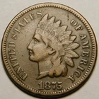 1875 Indian Head Cent Penny F-VF "Actual Coin Pictured"