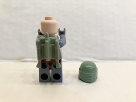 Lego Boba Fett Minifigure from 8097 Incomplete, Missing Pauldeon & Antenna
