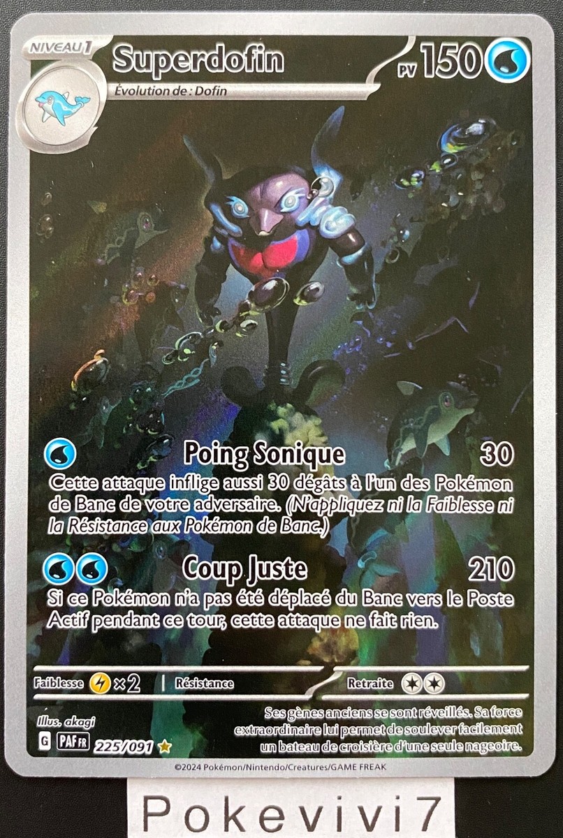Carte Pokémon Superdofin SVP110 Double Rare (RR) - Écarlate Et Violet - Neuve Et Protégée