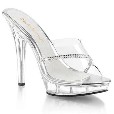 fabulicious clear heels
