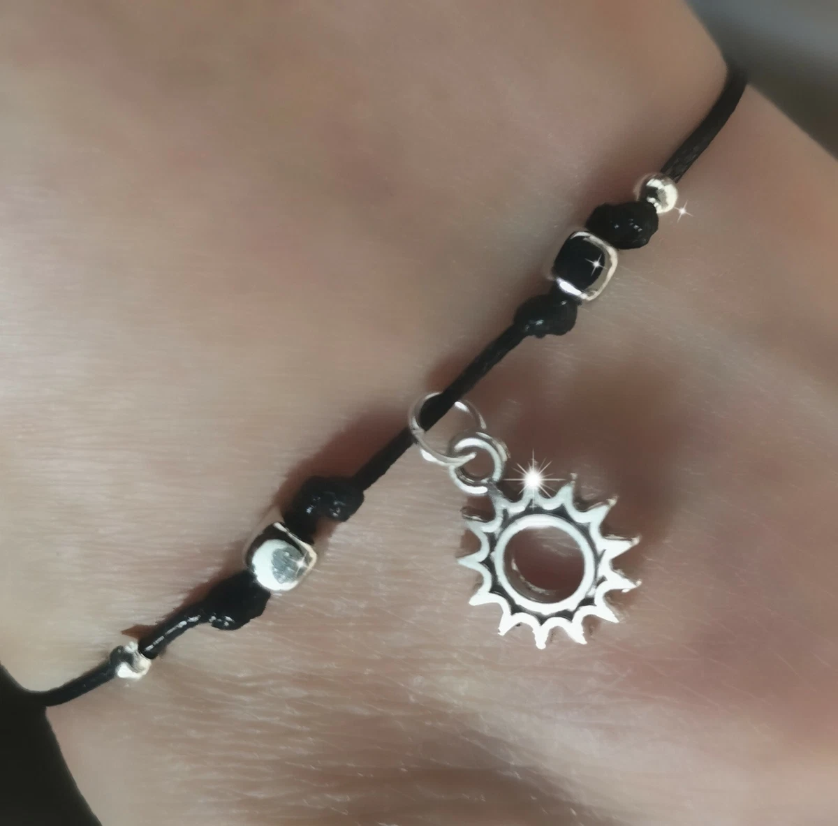 CORD string SUN Ankle Anklet Bracelet Sliding Knot Adjustable