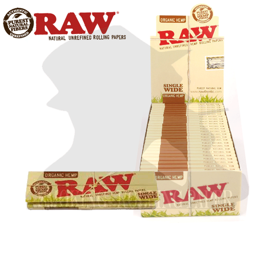 Cartine Raw Organig Hemp Corte In Canapa Wide Regular Scatola 50 Libretti - Photo 2 sur 2