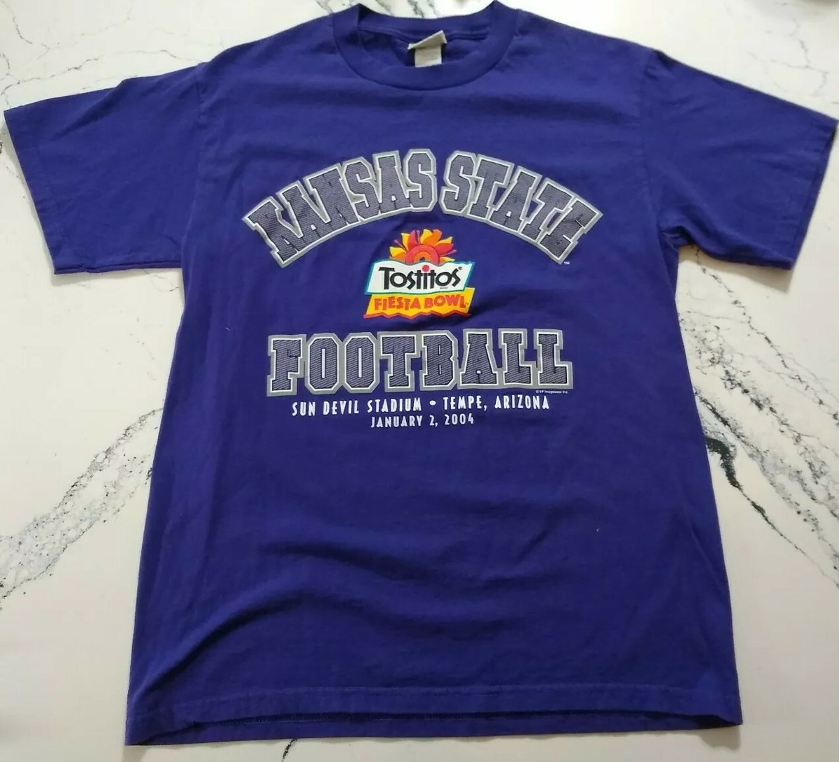 Kansas State Wildcats 2004 Fiesta Bowl T Shirt Size Medium Lee