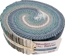 Bonnie Sullivan Woolies Flannel Stormy Seas Strips 40 2.5-Inch Strips Jelly Roll