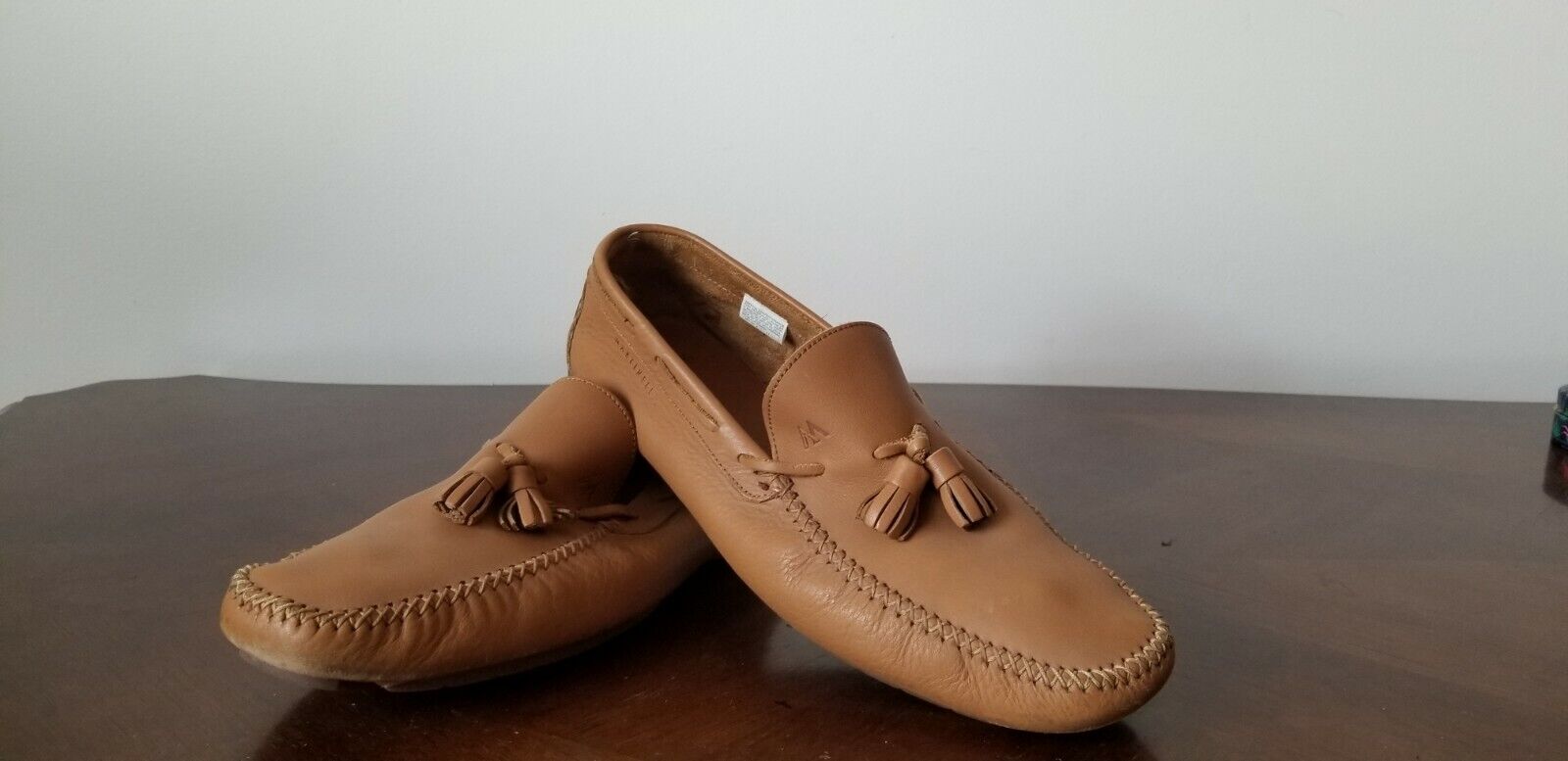 Fees free VOGUE BY MARTILELLI MEN`S specialty shop BROWN 43 SHOE LEATHER MOCCASINS SIZE