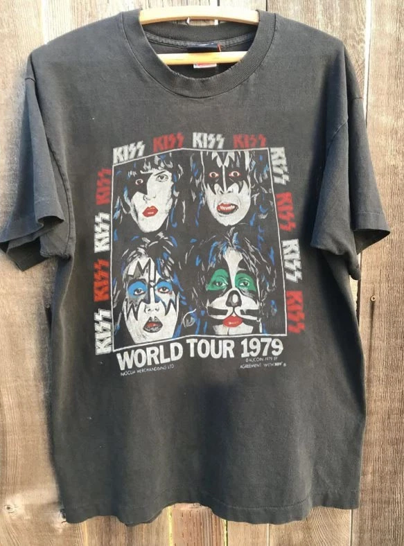 【購入価格200ドル】KISS 85-86 tour T KISS Tour T Shirt Indiana Men's T-Shirts for sale | eBay
