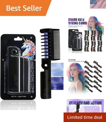 Easy Application Temporary Hair Dye Comb: Safe & Lightweight for All
