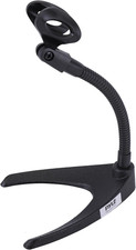 Desktop Microphone Stand - Universal Tabletop Mic Holder W/ Flexible 8.2'' Inch