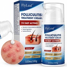 Folliculitis Treatment Cream with 5 Benzoyl Peroxide  Tea Tree Oil, Fast Actin