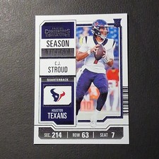 Panini 2023 Contenders Season Ticket Rookie C.J. Stroud #40 Texans Football