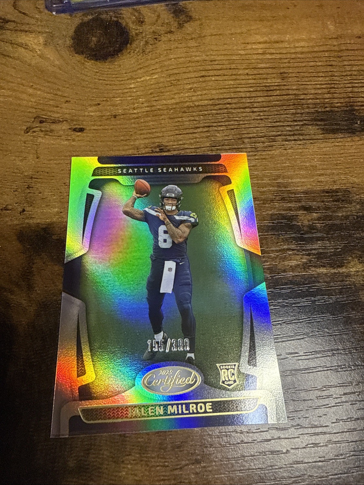 2025 Panini Certified No 155 Jalen Milroe Silver Mirror /399 Seattle Seahawks