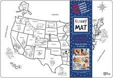 Funny Mat Table Top Coloring Mat - USA - NEW
