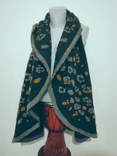 gilet Long sans manches très original 70% laine